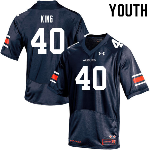 Youth #40 Landen King Auburn Tigers College Football Jerseys Sale-Navy - Click Image to Close